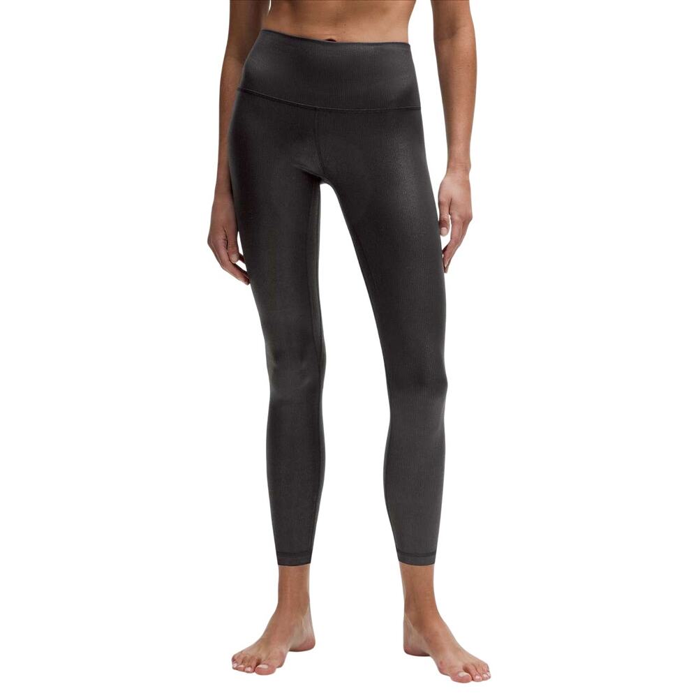 Lululemon NWT Align High Rise Ribbed Pant 28 Inch Shine Size 0 Nulu Buttery Soft